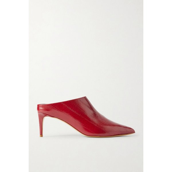 르 몽드 베릴 루 페이턴트 가죽 뮬 46376663162972771