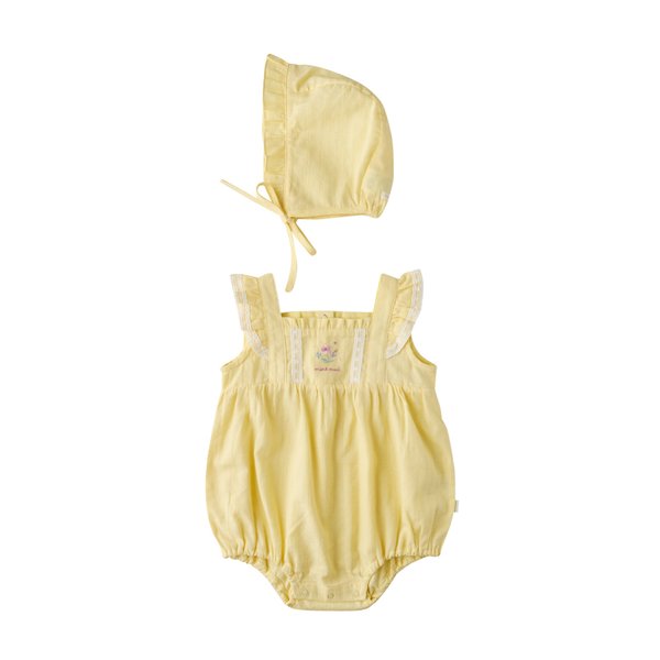 [여주점] [오프라벨 여주점] 밍크뮤 (YE) 로맨틱플라워자수SET바디슈트 (35313-604-07)