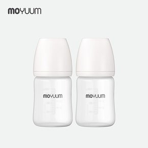 실리콘 코팅 노꼭지 유리 젖병 150ml 2팩