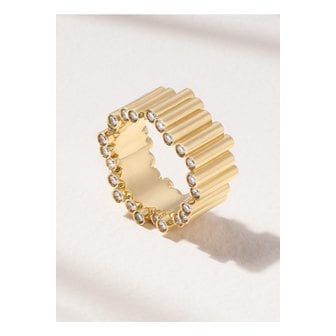 VILTIER 빌티에 엣지 라지 18k 골드 다이아몬드 링 1647597350893658