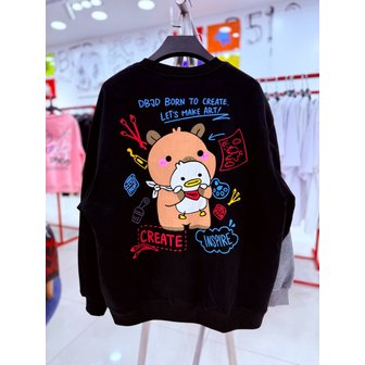 더블제이디 [여주점] 아기카피바라 오버핏 맨투맨 JGZZ22B27