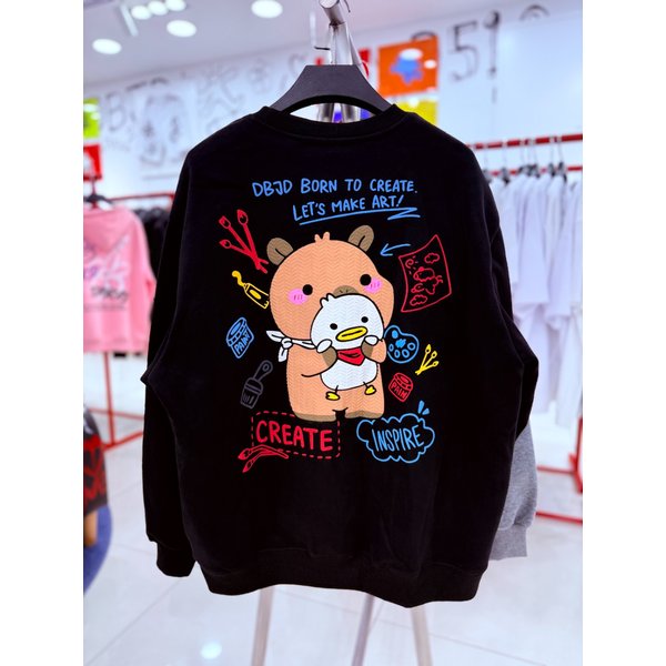 [여주점] 아기카피바라 오버핏 맨투맨 JGZZ22B27