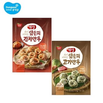 동원에프앤비 개성 얇은피 고기만두 1kg x 3봉/김치만두