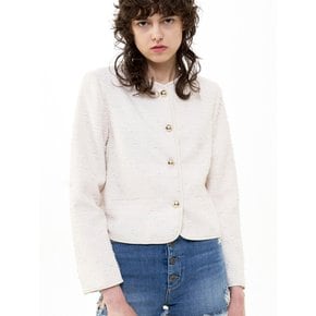 CROPPED TWEED JACKET_IVORY