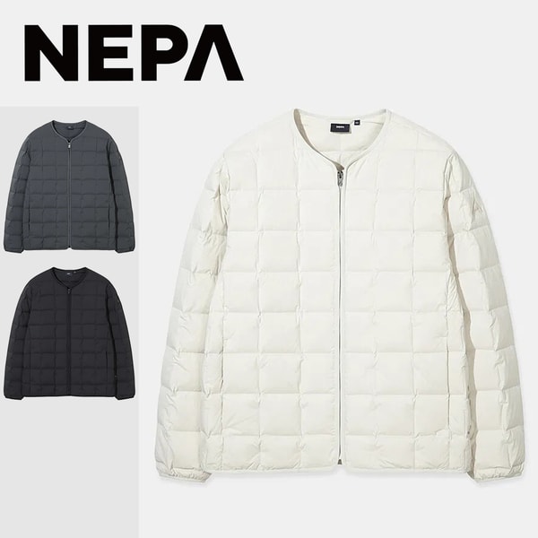 [부산점] 남성 모노 튜브 넥리스 다운자켓 7L72063