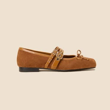 슈콤마보니 Ballerina point flats(brown)  DG1DS25012BRN