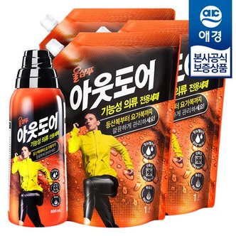  [애경]울샴푸 아웃도어 800ml x1개 + 리필 1L x3개