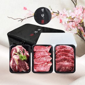 [퀵배송.서울전지역][정담]명품 횡성한우 정성가득 구이세트 2호(1.5kg/1등급이상)