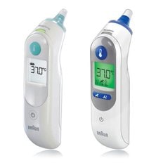 BRAUN 정품 브라운체온계 IRT-6030 / IRT-6525 아기체온계 적외선 귀체온계 필터 21개 건전지 포함