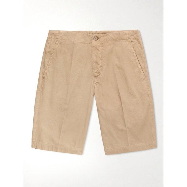 스트레이트 레그 가먼트 다이드 코튼 버뮤다 쇼츠 43769801096104004