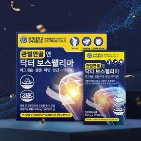 관절연골엔 닥터 보스웰리아 2박스(30정 x 2박스) 관절연골 진통 붓기 개선 근육 뼈 건강