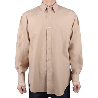 오라리 24SS 남성 워시드 핀스 트윌 빅 셔츠 라이트브라운 A24SS02TN LIGHTBROWN