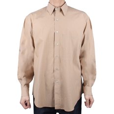 24SS 남성 워시드 핀스 트윌 빅 셔츠 라이트브라운 A24SS02TN LIGHTBROWN