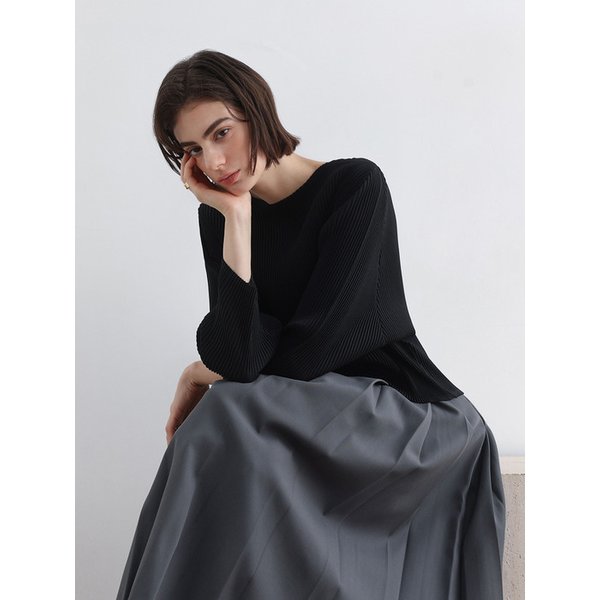 린디 레이 플리츠 탑_2colors