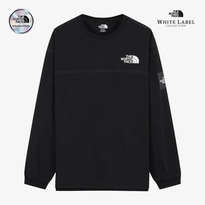 [노스페이스 공식] NT7TS51J 화이트라벨 스티치 긴팔 티셔츠 BLK