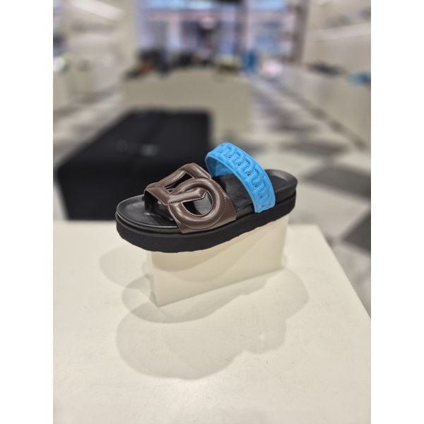 [여주점] Polygon slide sandal(brown)_DG2AM25037BRN