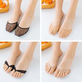 여자 여름 미끄럼방지 망사 프릴 발끝 양말