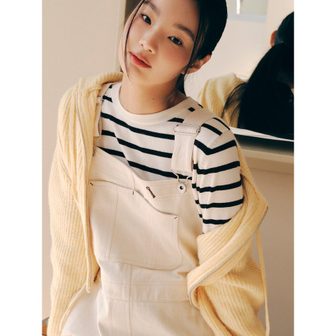 에잇세컨즈 스트라이프 베이직 라운드넥 풀오버 아이보리 (324151LY80)