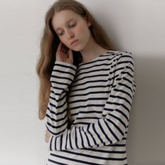 [20% 할인가 판매] French Stripe T-Shirts (Ivory)