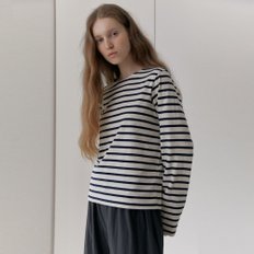 [20% 할인가 판매] French Stripe T-Shirts (Ivory)