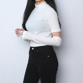 투피스  겉기모 반목 반팔티 워머 팔토시 세트