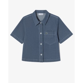 (여성) 25SS 아우터형 반팔 셔츠 CF097E-55G RNE(진청)