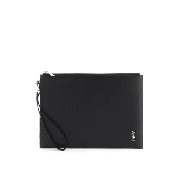 24FW 생로랑 클러치 파우치 683827 1JB0E 1000 Black