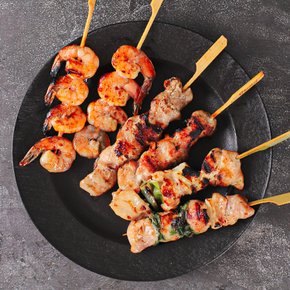[야키꼬치] 육해공꼬치 6개입 x 1팩 (데리야끼소스 증정)