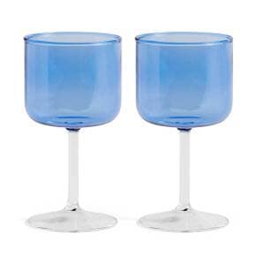 헤이 HAY Tint Wine Glass Set of 2 틴트 와인 글래스 2개 한 세트 블루 앤 클리어