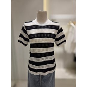 단가라 펀칭 반팔 니트 (SC4SK34)