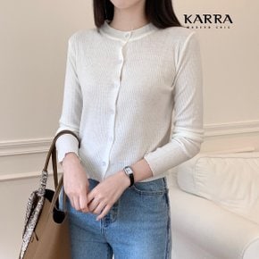 KARRA 스무스버튼가디건_A3F0651