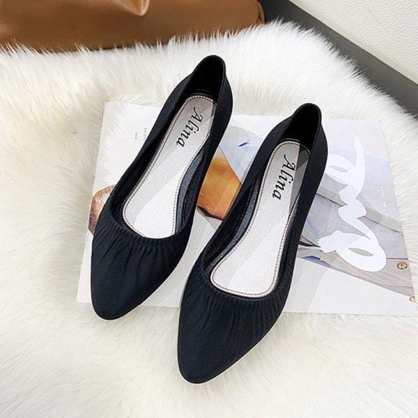 [옷자락] 여성 레인슈즈 웨지힐 셔링 장마철 아쿠아 구두