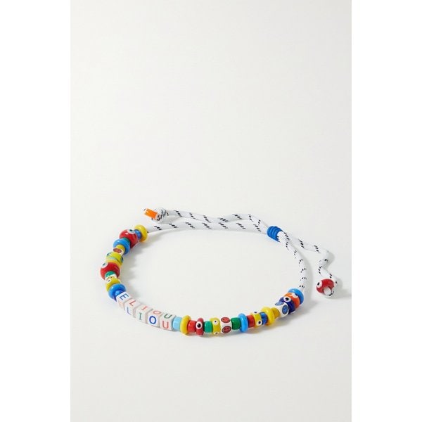 Enfant Cord Beaded Necklace 블루 33258524072227172