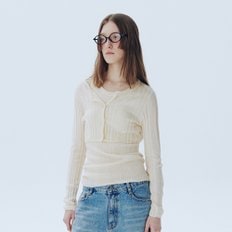 Ribbed Knit Set-Up_LIGHT BEIGE