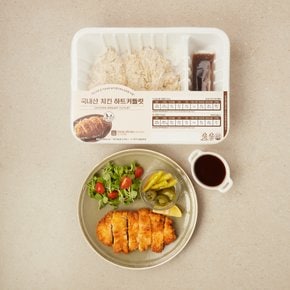 [냉장][한강식품] 치킨 하트커틀릿(닭가슴 치킨까스) 520g