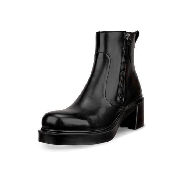 [여주점] 여성 메트로폴 서울 45 사이드 지퍼 미드컷 청키힐 4.5CM 블랙 223503