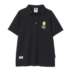 쟈가드 폴로 블랙 YORF JACQUARD POLO BLACK