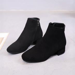 [짝꿍닷컴] 스웨이드 미들힐 3컬러 정장 데일리 앵글부츠 MK619 (S31618222)