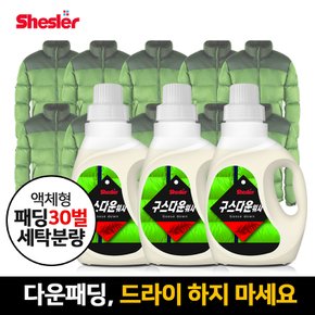 쉬슬러 구스다운전용 세탁세제 650ml 3개 중성세제 드럼세탁기세제 액체세제