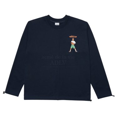 아크메드라비 CHARACTER SETUP SWEATSHIRT NAVY - 캐릭터 셋업 맨투맨