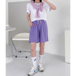 남녀공용 헤이 버뮤다 팬츠 8color/2단계 사이즈 여름 밴딩 트레이닝 반바지