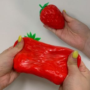 스트로베리팡 딸기크런치 말랑스퀴시 크래싱볼 과일_P432884976