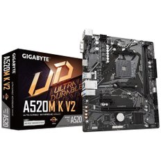 GIGABYTE A520M K V2 마더보드 MicroATX [AMD A520 칩셋 탑재] MB6136