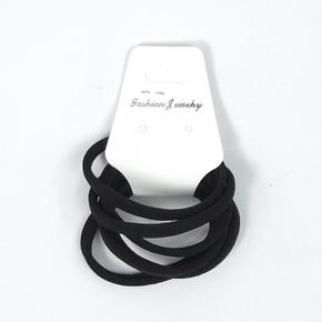 편안한 착용감 데일리 머리끈 6PC 블랙 고탄력 무봉제 (S40731534)