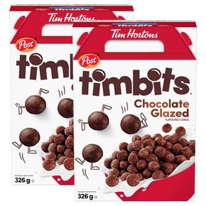 팀 홀튼 Timbits 씨리얼 초콜릿 글레이즈드 326g 2팩