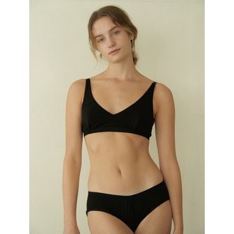 르리프 Organic Cotton Bra SET (오가닉면 풀컵 브라렛세트)_블랙