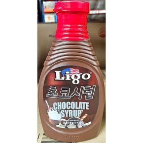 XBK1MLN2_47초코시럽 리고 585g X6 쵸코시럽 식당용 업소용