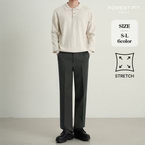 남자 세미와이드 스판 베이직 슬랙스 (MS2608)
