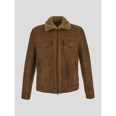 FW23 Salvatore Santoro Shearling Biker Leather Jacket 45557CAMEL