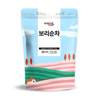 차예마을 국내산 보리순차 새싹보리 차 30티백..